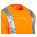 Men's Orange High-Visibility Reflective Sweatshirt